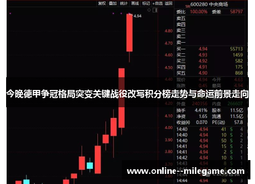 今晚德甲争冠格局突变关键战役改写积分榜走势与命运前景走向 今晚德甲争冠格局突变关键战役改写积分榜走势与命运前景走向